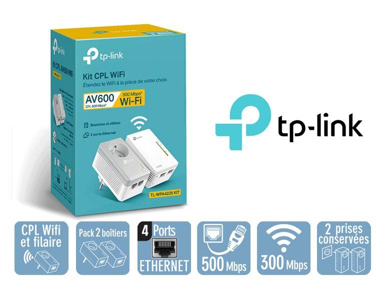 TL-WPA4225 KIT, Kit CPL AV600 + Wi-Fi N300